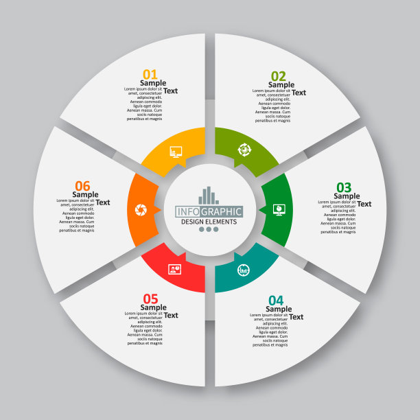 摘要三维纸张信息图。业务模板。矢量图图片下载