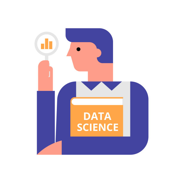 数据科学家平面矢量插图图片下载