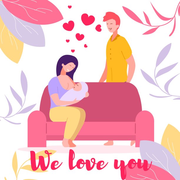 年轻母亲用母乳喂养新生儿图片下载