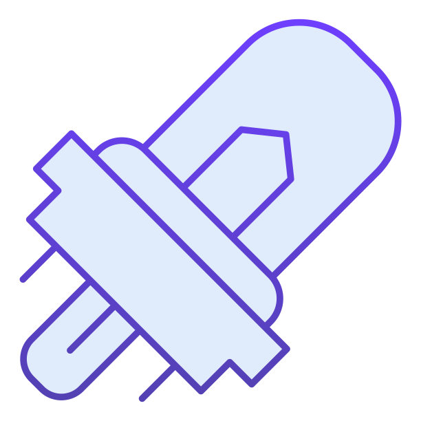 头灯灯平图标。汽车电灯泡的蓝色图标在时尚的平面风格。自动led渐变风格设计，专为网页和应用设计。Eps 10。图片下载