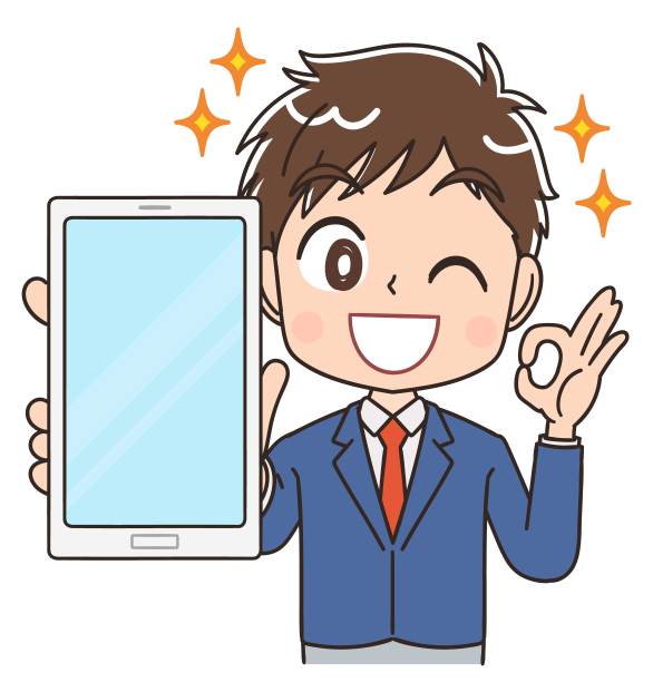 一个穿着运动制服的高中男生。他使用智能手机。图片下载