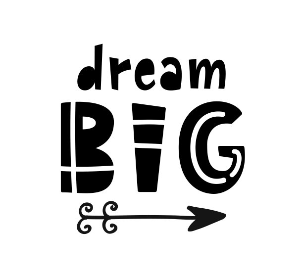 梦大字体。斯堪的纳维亚风格的儿童海报图片下载
