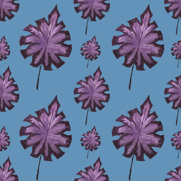 无缝热带花卉图案。植物手绘水彩插图。设计包装，婚礼，织物，纺织品，壁纸，网站，明信片图片下载