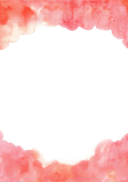 抽象的粉红桃水彩手绘背景，用于情人节和婚礼活动的装饰。图片下载