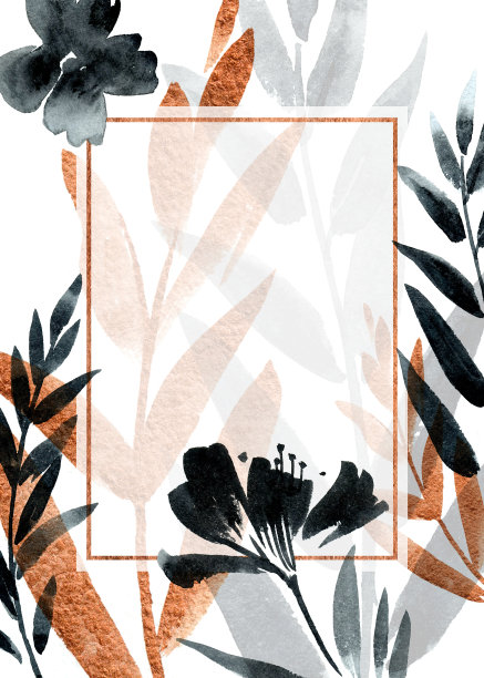 抽象的夏天的背景。水彩插图。图片下载