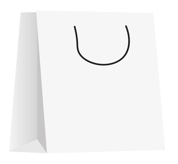 白色的纸袋图片下载