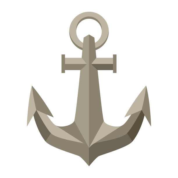 船锚图解。航海标志图标。图片下载