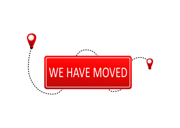 我们有感动。用大头针扁平化签名。矢量插图孤立在白色背景图片下载