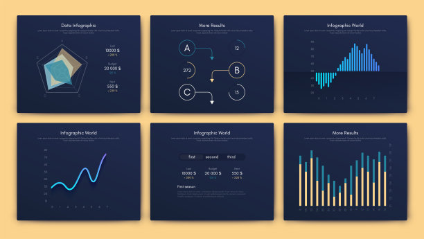 大量的信息图表元素。EPS10。股票向量图片下载