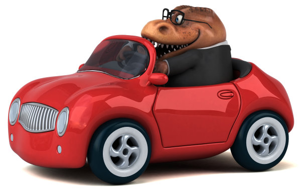 有趣的Trex - 3D插图图片下载