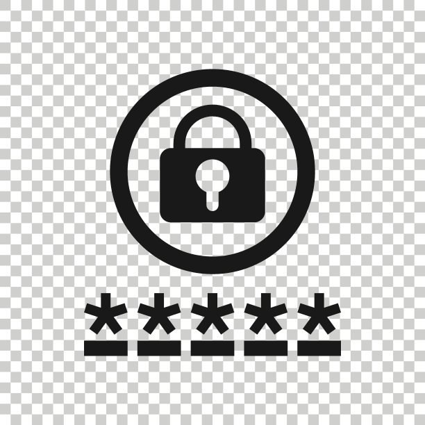 登录图标在平面风格。密码访问矢量插图上的白色隔离背景。挂锁开门的经营理念。图片下载