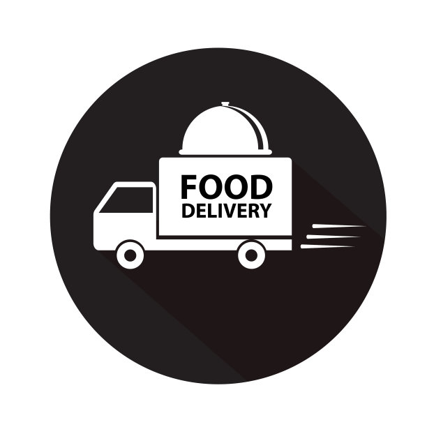 带盘子的送餐车。24小时送餐车配餐盘图片下载