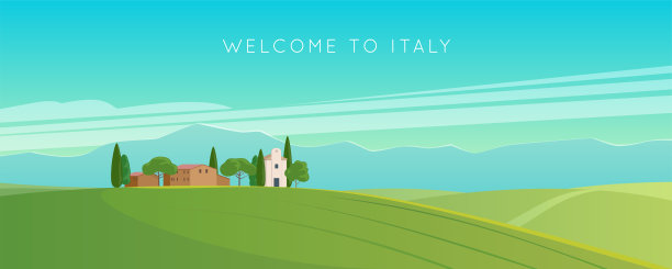 意大利风景的全景图片下载