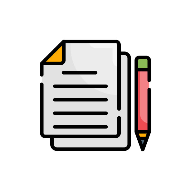 文档矢量图标轮廓填充样式插图。图片下载