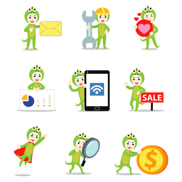 设定角色的人穿着怪异的绿色霸王龙服装咆哮和锋利的牙齿。图片下载