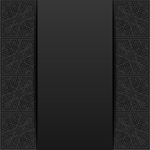 背景与传统花卉装饰图片下载