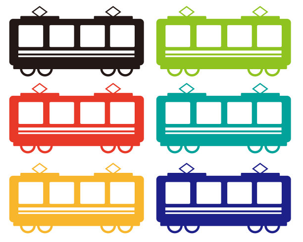 火车矢量插图，车辆图标图片下载