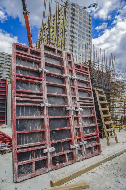 住宅楼的墙板模板图片下载