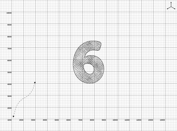纸张艺术到6数字插图图片下载