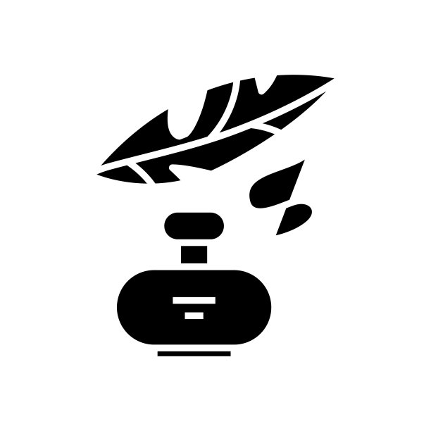 墨水黑色图标概念插图矢量扁平符号字形标志图片下载