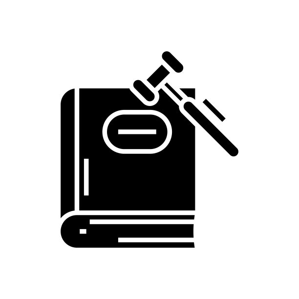 法官判决黑色图标，概念插图，矢量扁平符号，字形符号图片下载