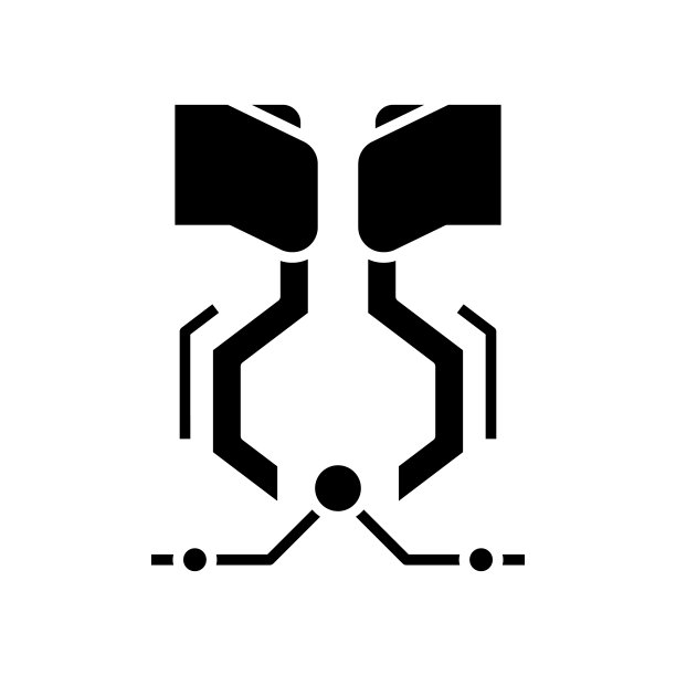 机械黑色图标，概念插图，矢量平面符号，象形符号图片下载