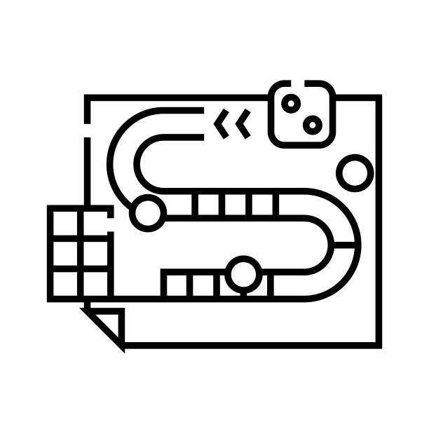 地图线条图标：概念标志，轮廓矢量插图，线性符号图片下载