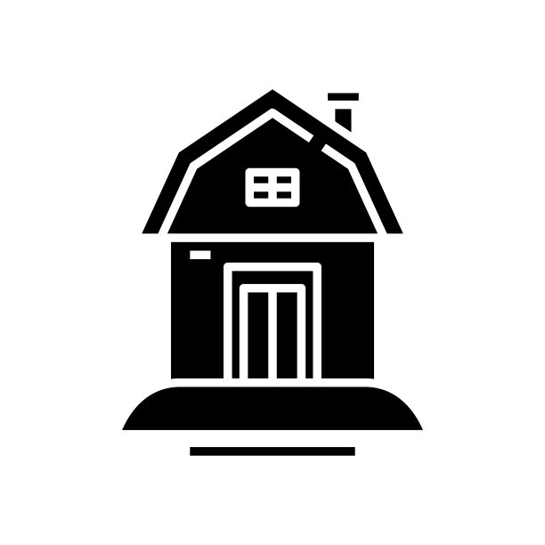 房子黑色图标，概念插图，矢量平面符号，象形符号图片下载