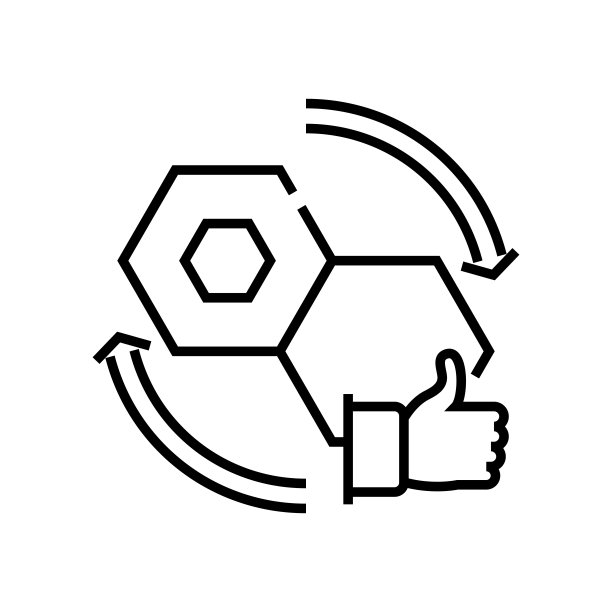 拼图变化线性图标，概念符号，轮廓矢量图图片下载