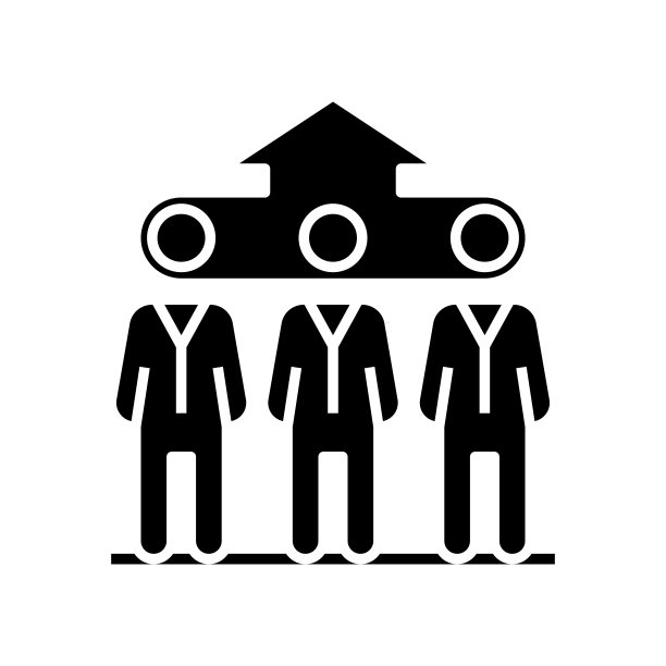 人的潜力黑色图标，概念插图，矢量平面符号，象形符号图片下载