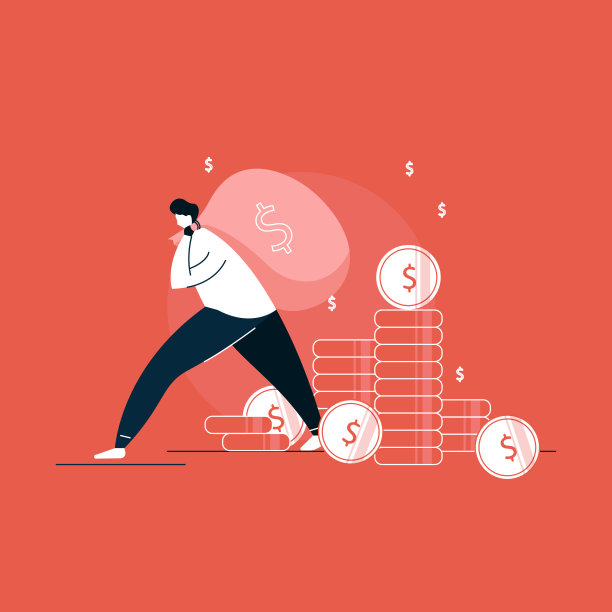 拿着大钱袋的商人或经理，拿着大钱袋的男人图片下载