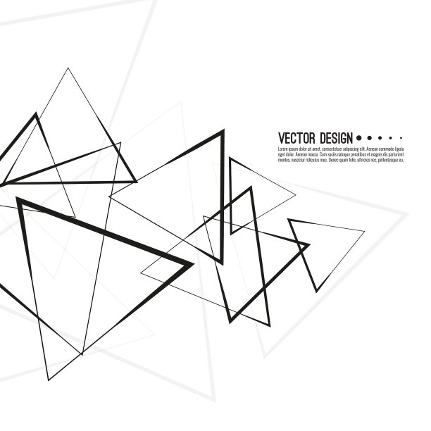 向量相交三角形图案。图片下载