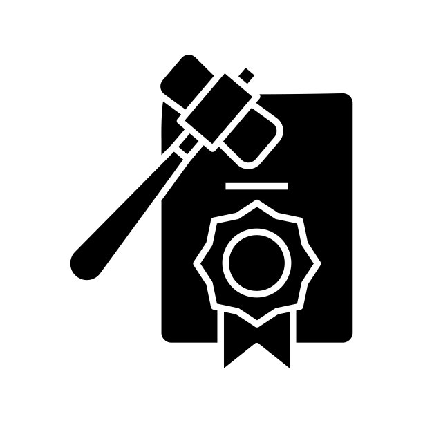 法律文件黑色图标、概念插图、矢量平面符号、象形符号图片下载