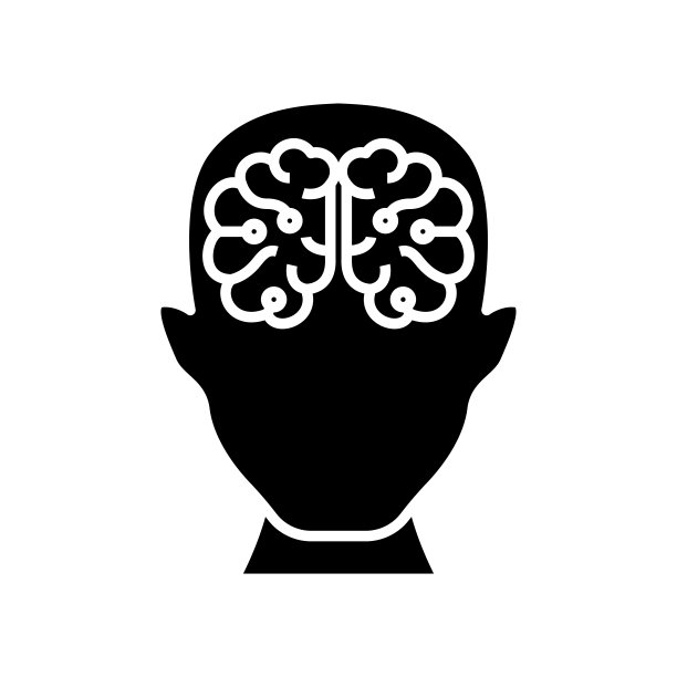 人的潜力黑色图标，概念插图，矢量平面符号，象形符号图片下载