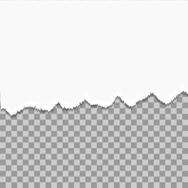 从下面撕下半张白纸。孤立在透明背景上。模型的论文设计。撕破的纸、纸条或报纸。空白报废通知撕毁。页面广告的背景。向量图片下载