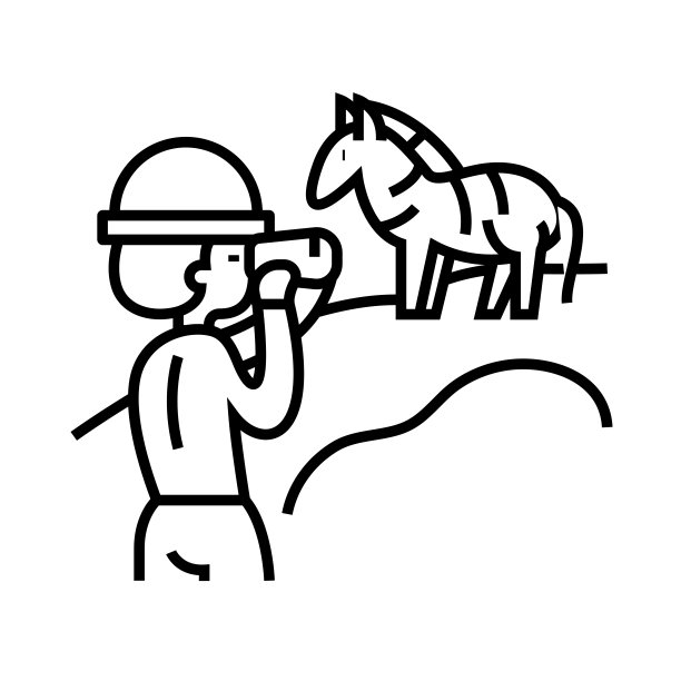 照片自然主义者线图标，概念符号，轮廓矢量插图，线性符号图片下载