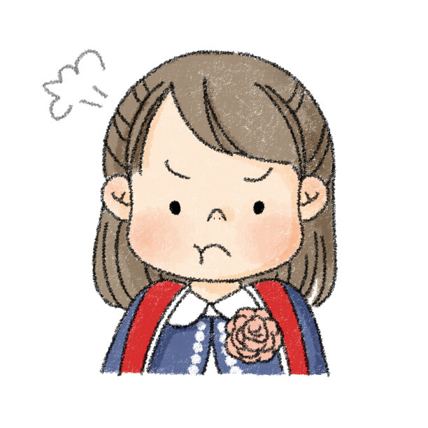 一年级表情(女生)图片下载