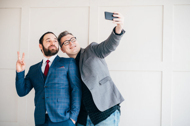 商务同事自拍。团队合作图片下载