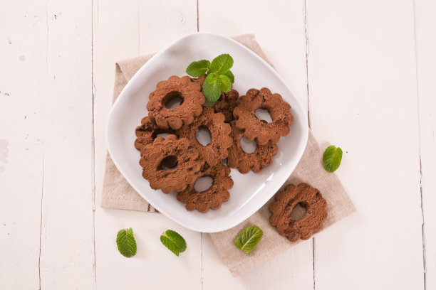 巧克力饼干。图片下载