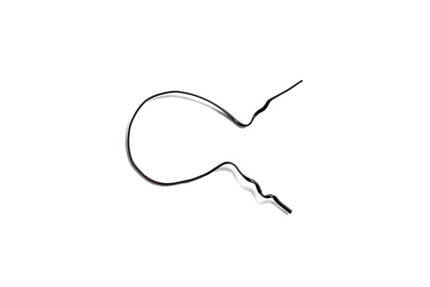 黑色塑料涂层线扎。图片下载