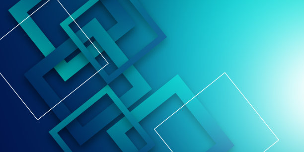 抽象背景与简单的正方形或矩形几何形状。带有梯度的几何模板。线条设计，技术理念。插图为墙纸，旗帜背景图片下载