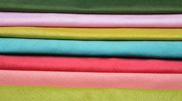 彩色织物背景的特写图片下载