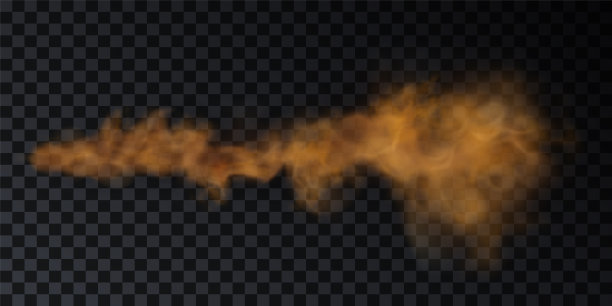 一辆汽车在尘土飞扬的路上扬起沙尘。图片下载