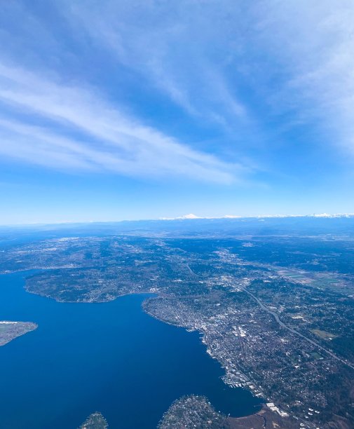 西北太平洋的航空照片图片下载