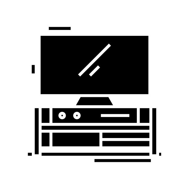 国内影院黑色图标、概念插图、矢量平面符号、字形符号图片下载