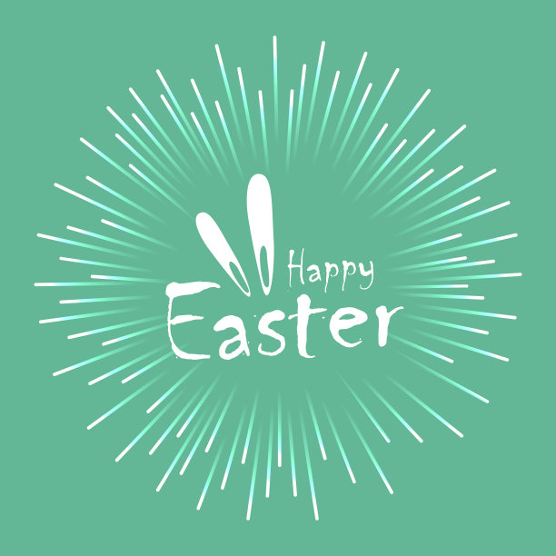 复活节主题的插图，可用于贺卡或海报的设计。图片下载
