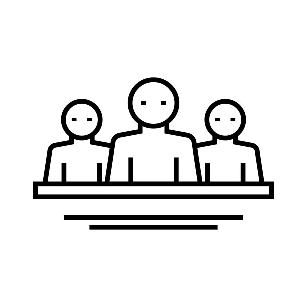 主要人物线条图标，概念符号，轮廓矢量插图，线性符号图片下载