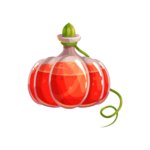 南瓜葫芦形状的万圣节女巫药水图片下载