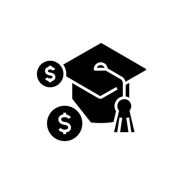 教育费黑色图标，概念插图，矢量平面符号，象形符号图片下载