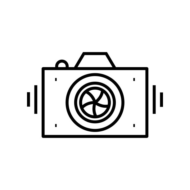 照片相机线图标，概念标志，轮廓矢量插图，线性符号图片下载